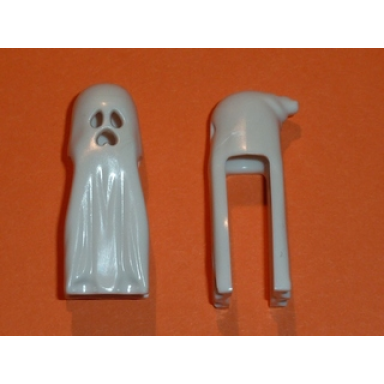 minifigure headgear head cover ghost shroud with open mouth
