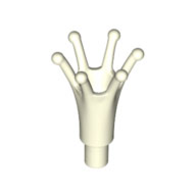 glow in dark white minifigure crown with bar