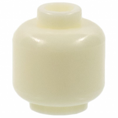 glow in dark white minifigure head plain