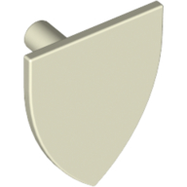 glow in dark white minifigure shield triangular