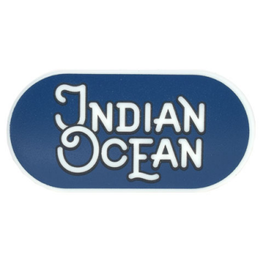 glow in dark white tile round 2 x 4 oval with black outline indian ocean on dark blue background pattern