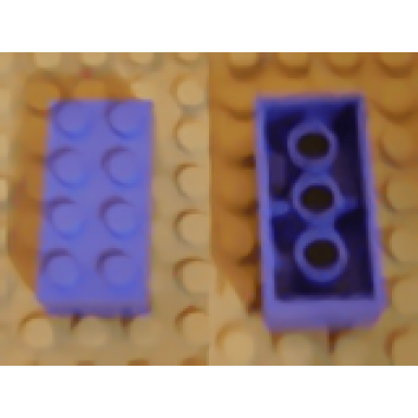 lilac magnet brick 2 x 4