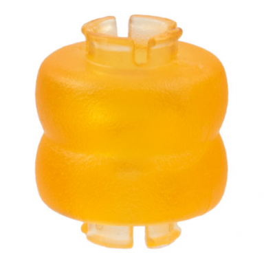 trans-light orange clikits bead ring thick small double with 2 pins