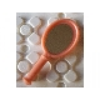 scala utensil hand mirror with mirrored oval pattern sticker - sets 3112 3117 3119 3200 3203 3210 3211 3241 3242 3270 5400 5413 5823 5963