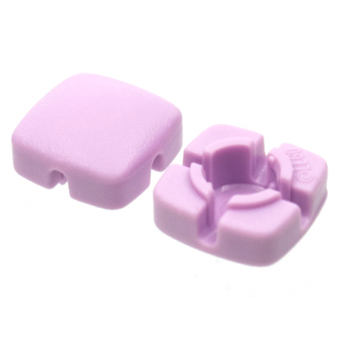 clikits lavender clikits icon square 2 x 2 small with hole frosted solid and transparent colors