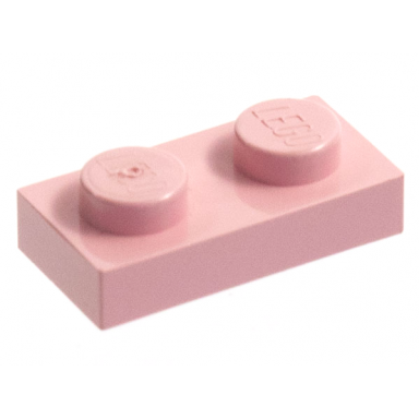 pink plate 1 x 2
