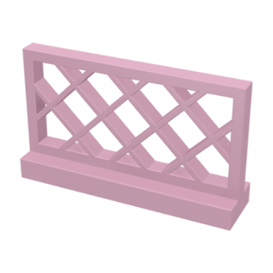 pink fence 1 x 4 x 2 lattice