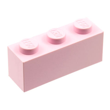 pink brick 1 x 3
