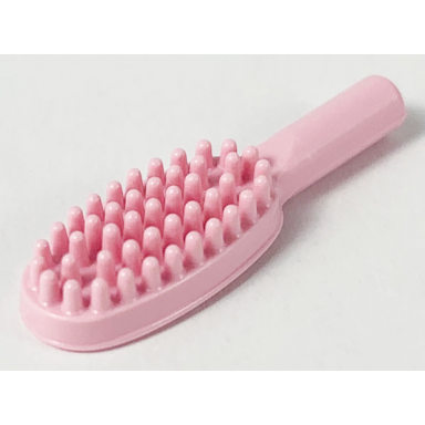 pink minifigure utensil hairbrush - 10mm handle