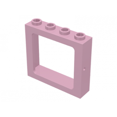 pink window 1 x 4 x 3 train - hollow studs