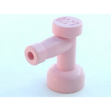 pink tap 1 x 1 with hole in nozzle end