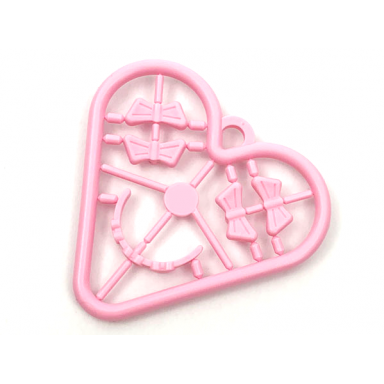 pink belville clothes accessories - complete sprue - small bows and hairband