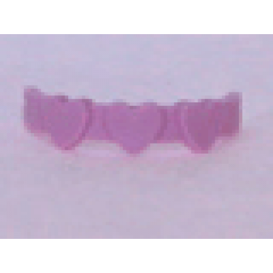 pink belville clothes hairband with hearts