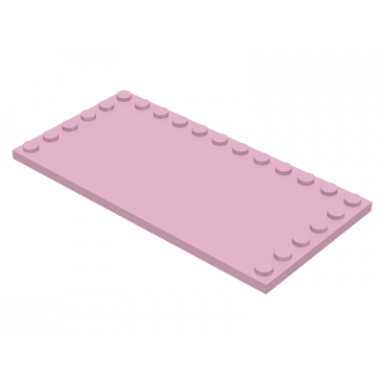 pink tile modified 6 x 12 with studs on edges