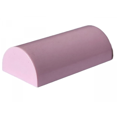 pink slope curved 2 x 4 double without groove