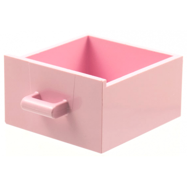 pink container cupboard 4 x 4 x 4 drawer open handle