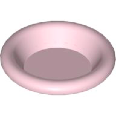 pink minifigure utensil dish 3 x 3