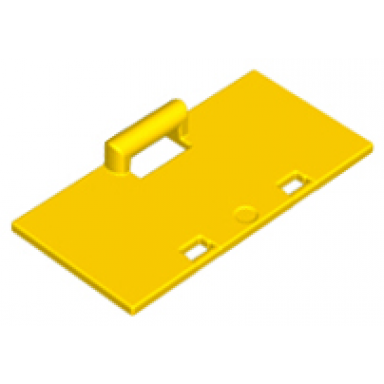 yellow duplo container box 2 x 4 x 2 door with handle reinforced