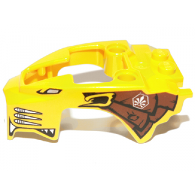 yellow flywheel fairing lion shape with black silver and reddish brown pattern