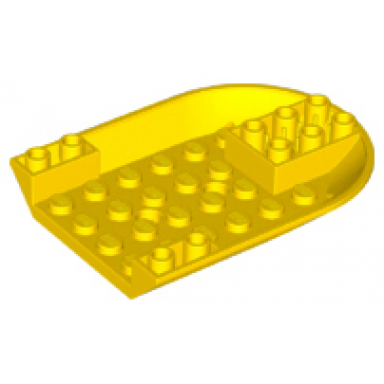 yellow aircraft fuselage forward bottom curved 6 x 8