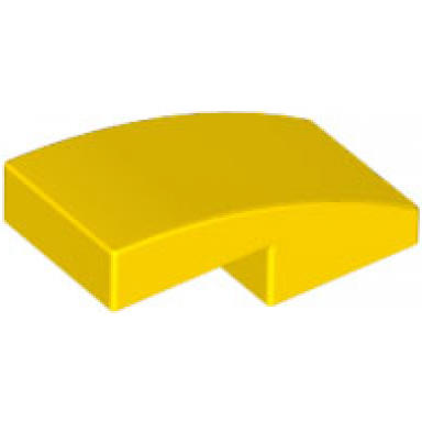 yellow slope curved 2 x 1 x 2 3