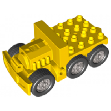 yellow duplo truck semi-tractor chassis