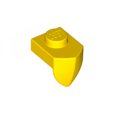 yellow plate modified 1 x 1 with tooth vertical