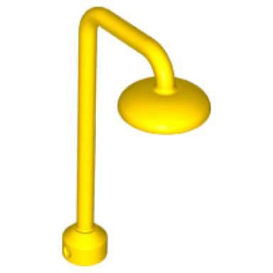 yellow duplo furniture shower head on stand with 1 x 1 base