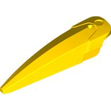 yellow hero factory weapon blade wide curved