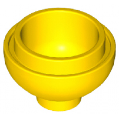 yellow brick round 2 x 2 dome bottom