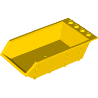 yellow vehicle tipper bed 4 x 6 solid studs