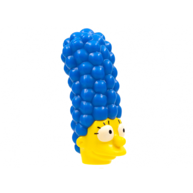 yellow minifigure head modified simpsons marge simpson - eyes wide pattern