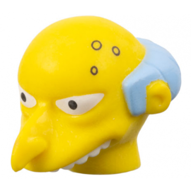yellow minifigure head modified simpsons mr burns pattern