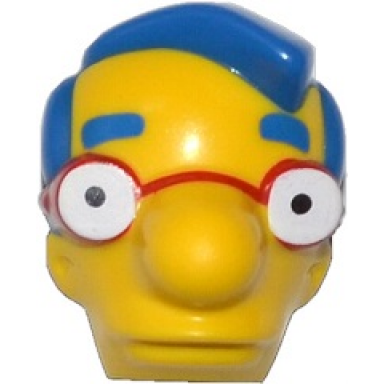 yellow minifigure head modified simpsons milhouse van houten pattern