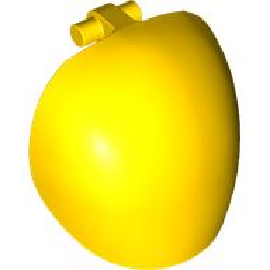 yellow large figure armor round smooth with bar handle - free ends