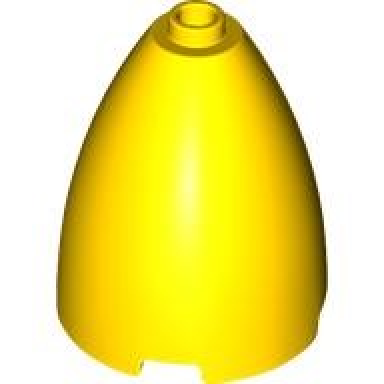 yellow cone 3 x 3 x 3 elliptic paraboloid