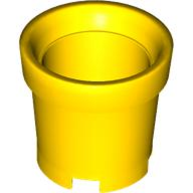 yellow container bucket 2 x 2 x 2 without handle holes