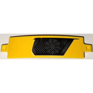 yellow technic panel curved 3 x 13 with fan and black grille pattern model left side sticker - set 42114