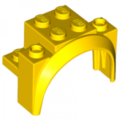 yellow vehicle mudguard 4 x 2 1 2 x 2 1 3 with arch round