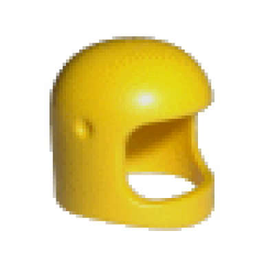 yellow minifigure headgear helmet space town with thin chin strap undetermined type
