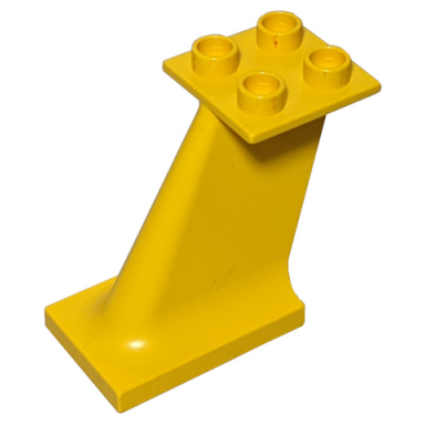 yellow duplo airplane jetliner tail