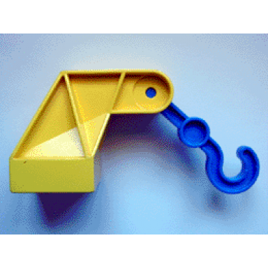 yellow duplo toolo base 2 x 2 with hook 4662