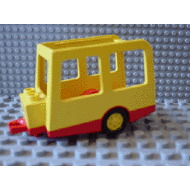 yellow duplo camper