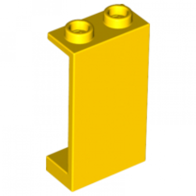 yellow panel 1 x 2 x 3 - hollow studs