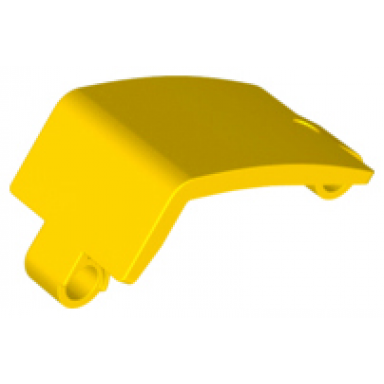 yellow technic panel curved 3 x 5 x 3