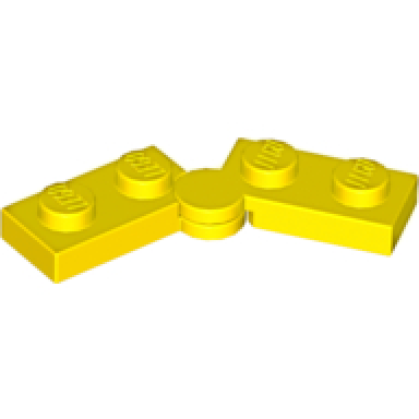 yellow hinge plate 1 x 4 swivel 2429 2430