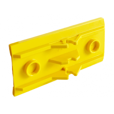 yellow vehicle spoiler plow blade 6 x 3 with hinge