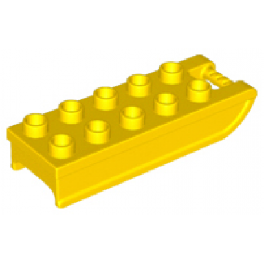 yellow duplo utensil dog sled
