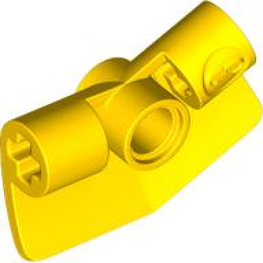yellow technic panel curved 3 2 x 3 x 1 angled