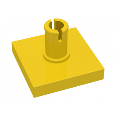 yellow tile modified 2 x 2 with pin
